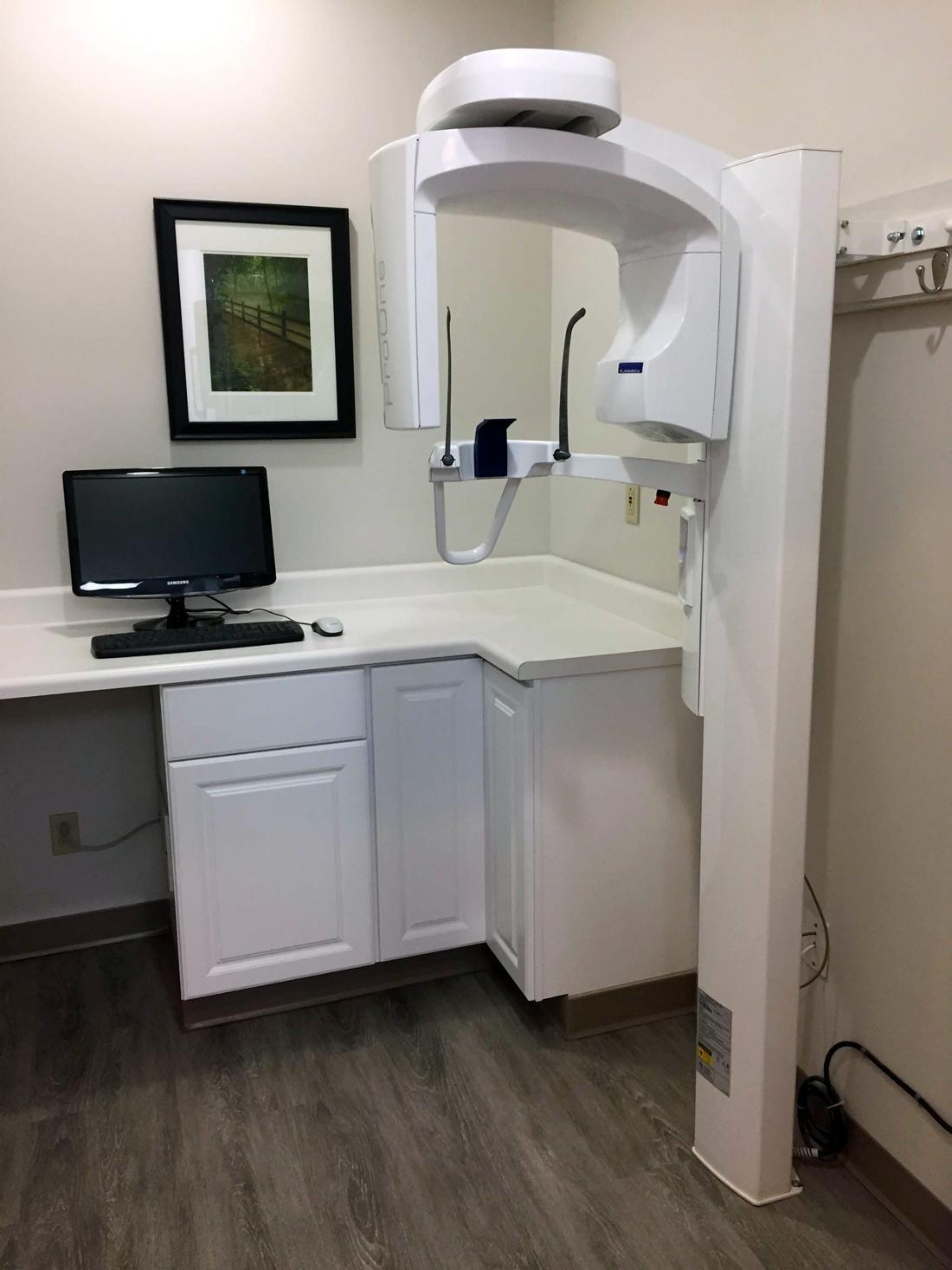 Panoramic dental x-ray machine at our dentist office in Webster Groves, MO